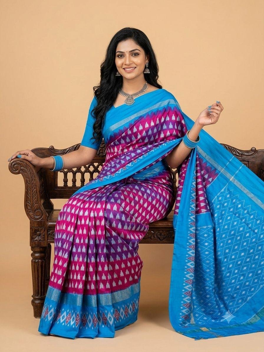 Lightweight Ikat Silk - PSRGN26-LSWBCTDCC-35