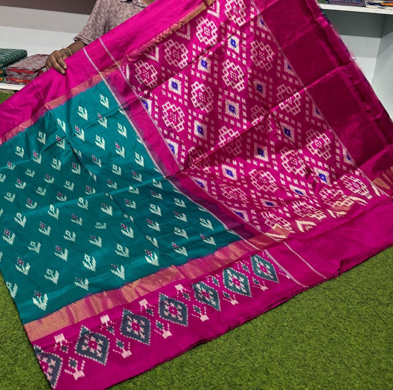 Lightweight Ikat Silk - PSRGO01-LSWBDTZCD-44