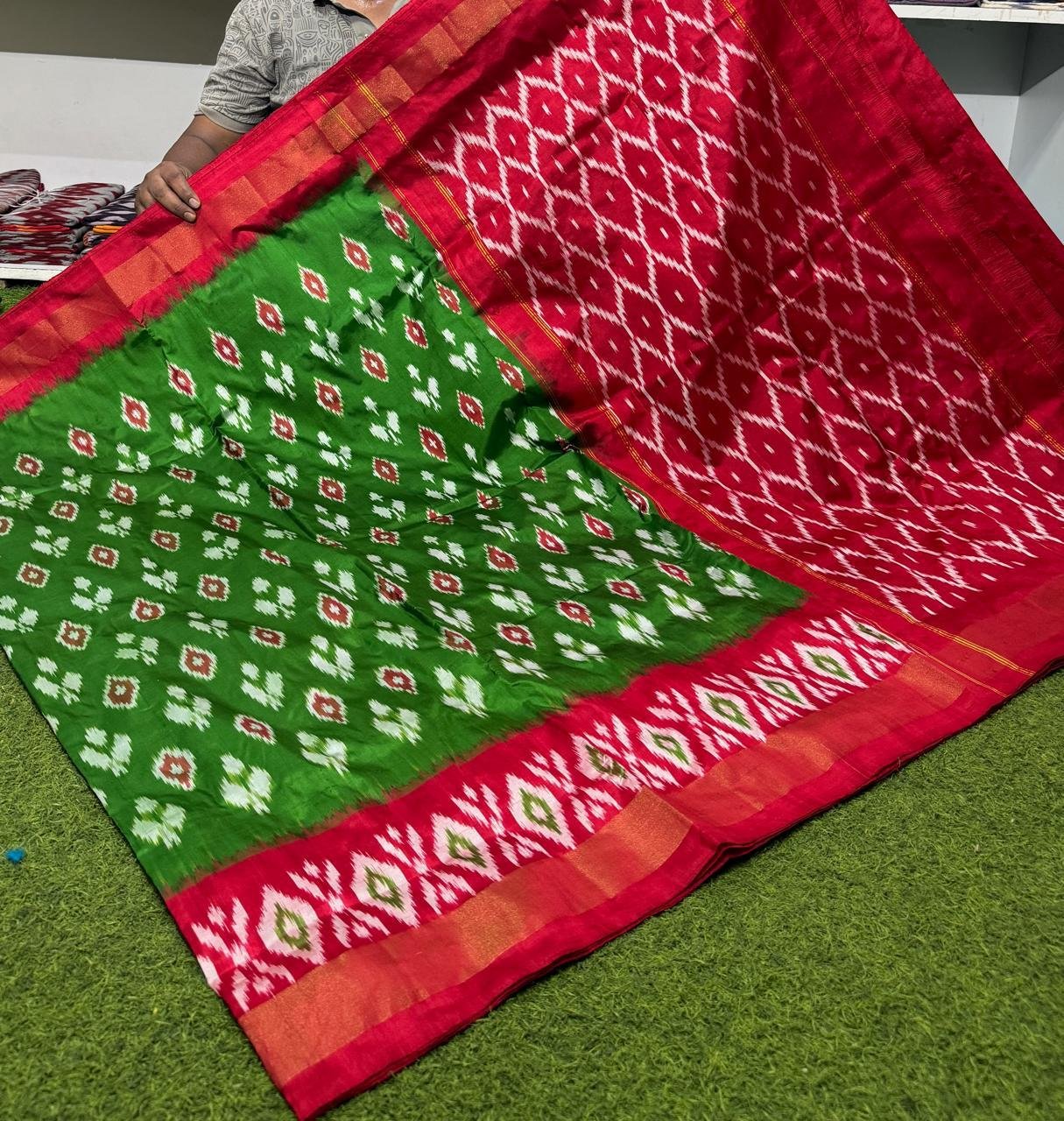 Lightweight Ikat Silk - PSRGO12-LSWBDTZCD-36