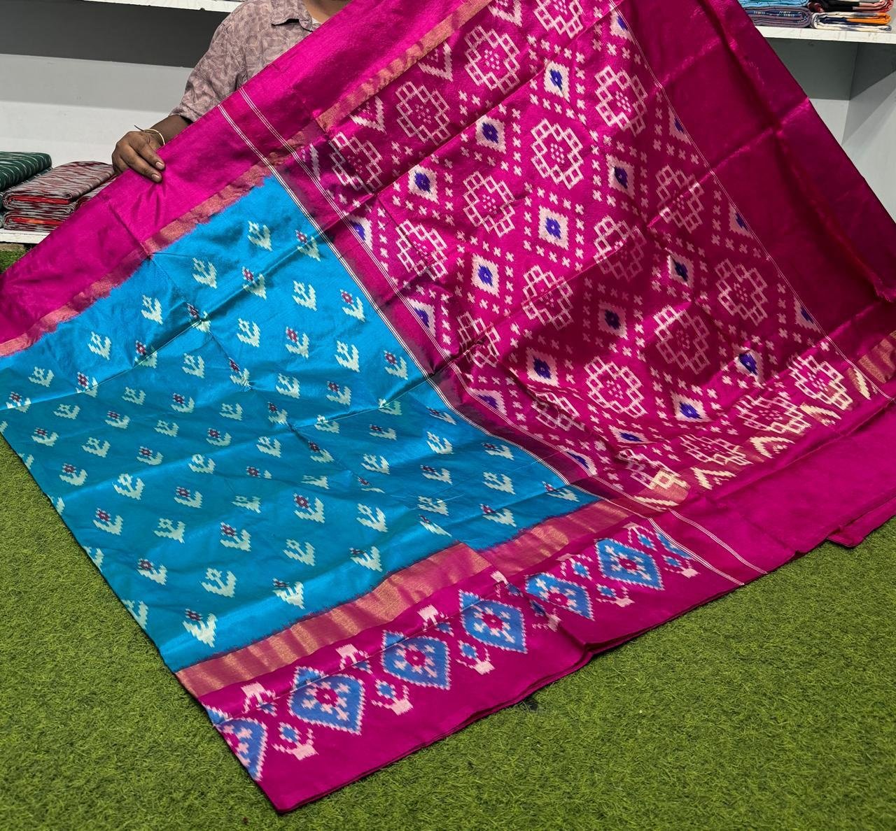 Lightweight Ikat Silk - PSRGO14-LSWBDTZCD-01