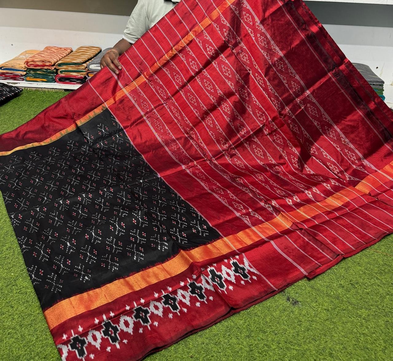 Lightweight Ikat Silk - PSRGO29-LSWBDTFDD-24