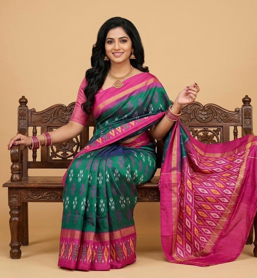 Lightweight Ikat Silk - PSRGS11-LSWBCTZCD-05