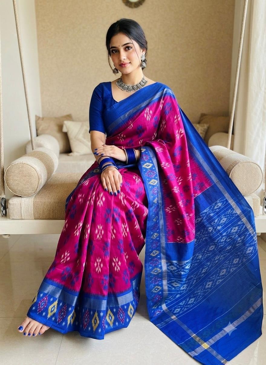 Lightweight Ikat Silk - PSRGS11-LSWBCTZCD-19