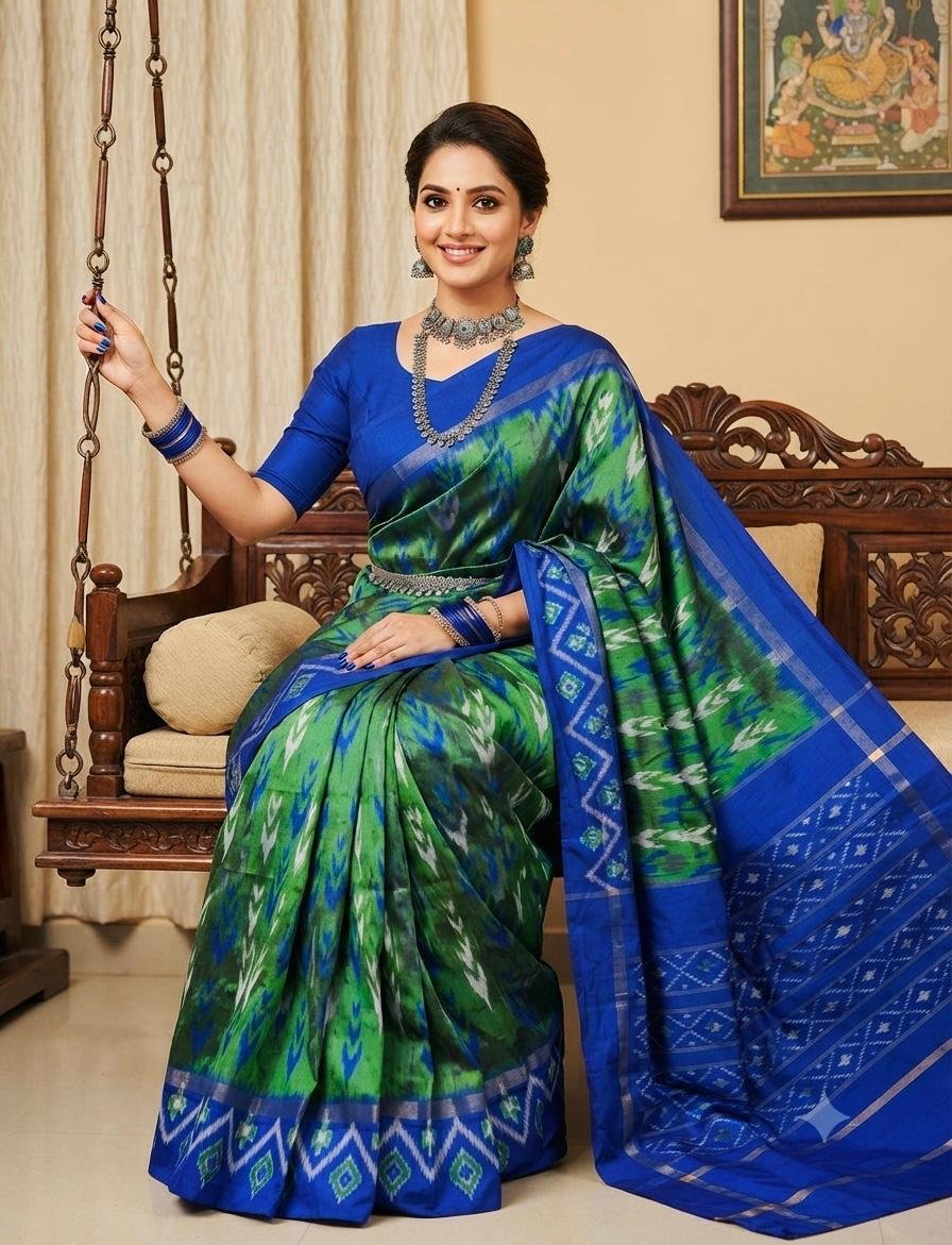 Lightweight Ikat Silk - PSRGS11-LSWBCTZCD-20