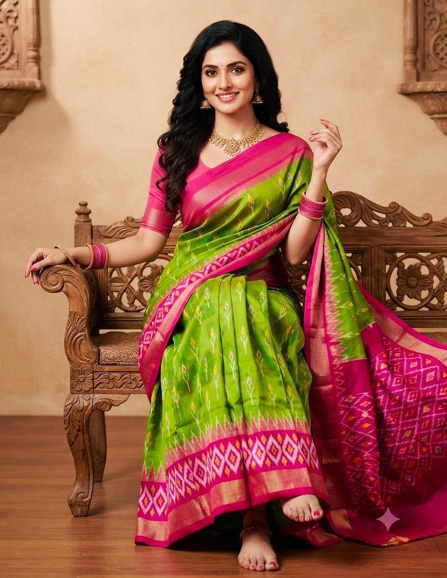 Lightweight Ikat Silk - PSRGS11-LSWBCTZCD-22