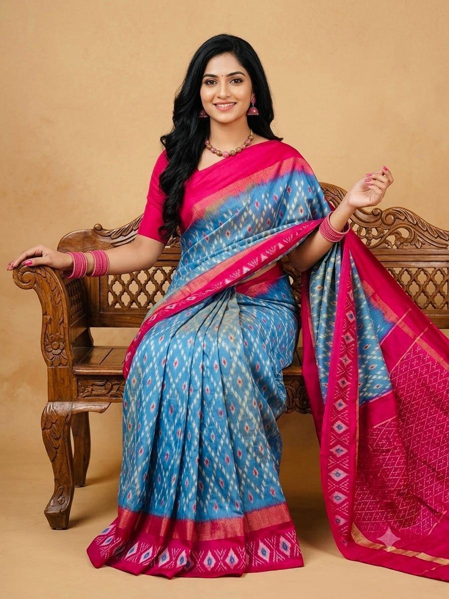Lightweight Ikat Silk - PSRGS11-LSWBCTZCD-32