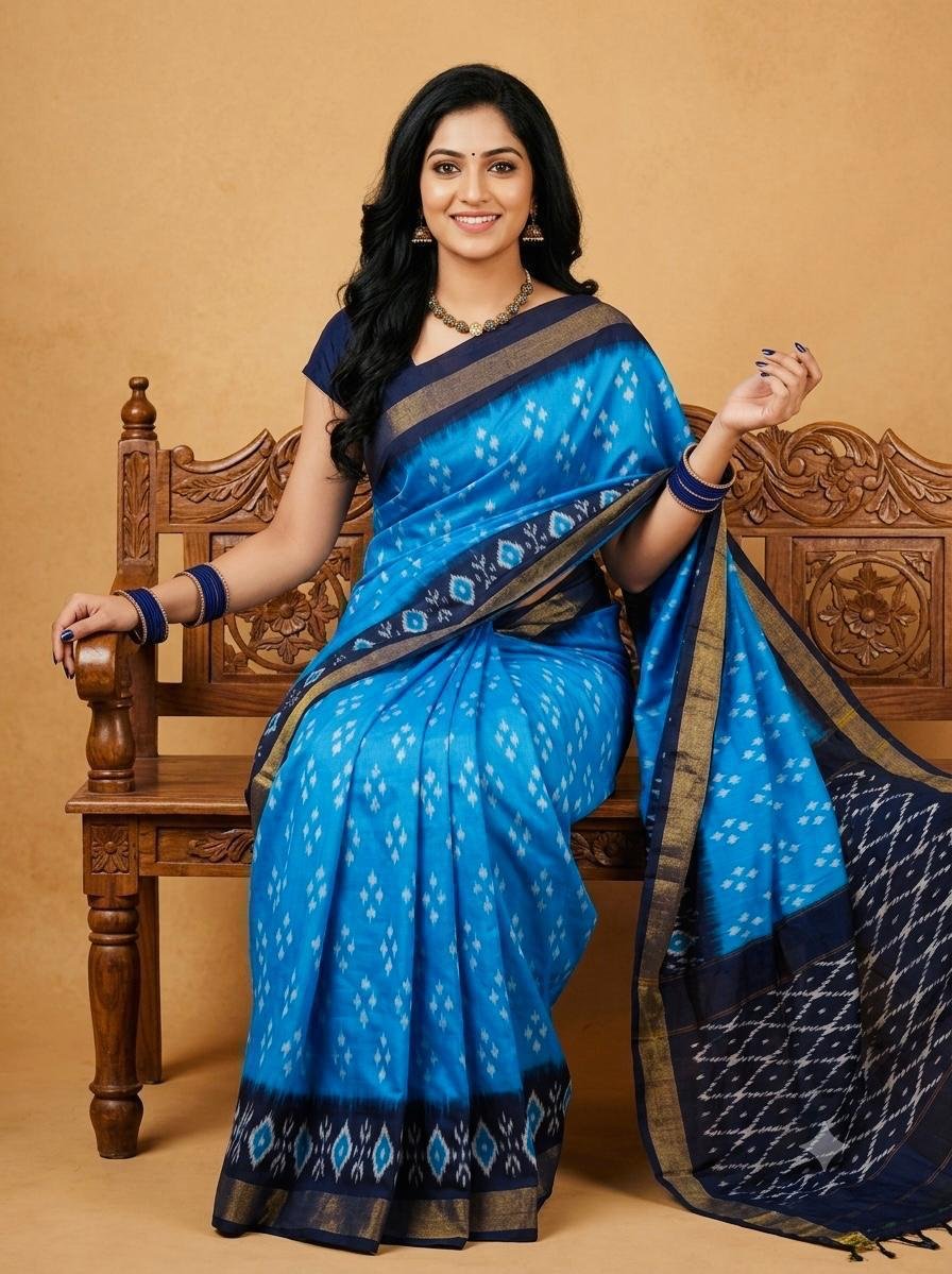 Lightweight Ikat Silk - PSRGS11-LSWBCTZCD-36