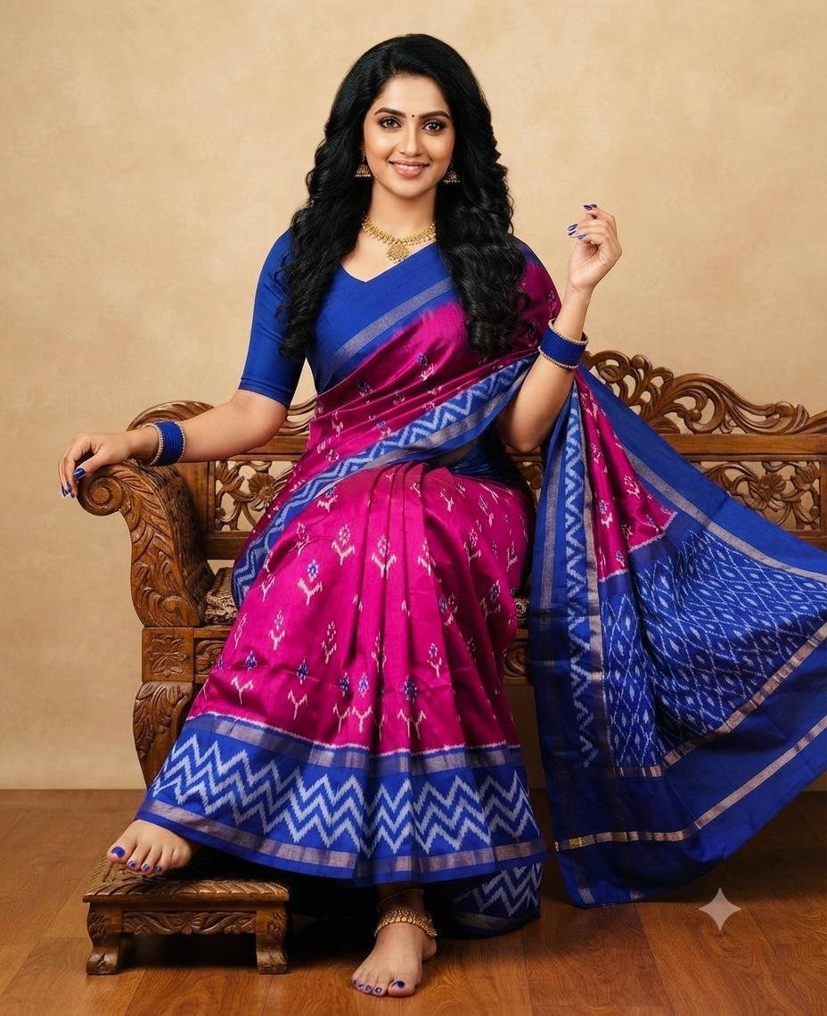 Lightweight Ikat Silk - PSRGS11-LSWBCTZCD-39