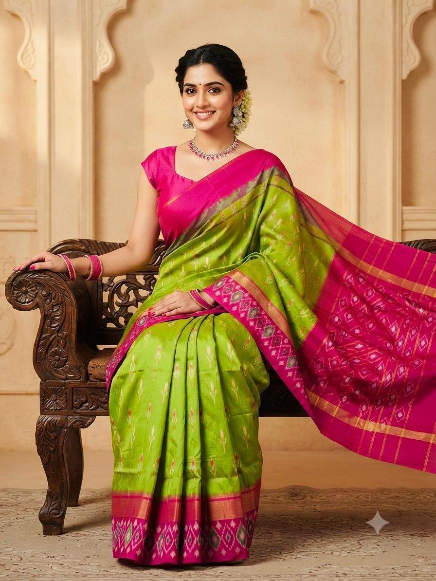 Lightweight Ikat Silk - PSRGS11-LSWBCTZCD-44