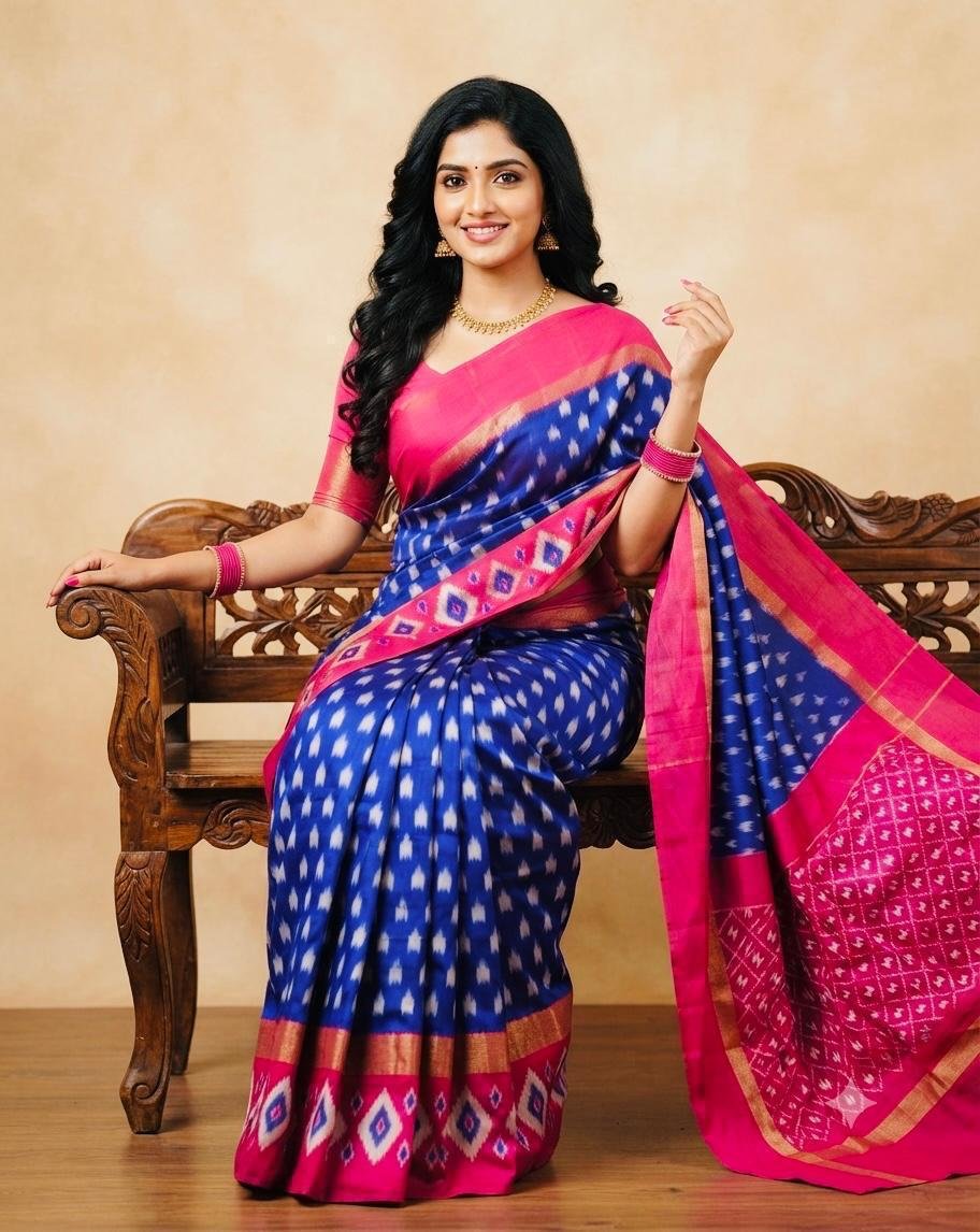 Lightweight Ikat Silk - PSRGS11-LSWBCTZCD-48