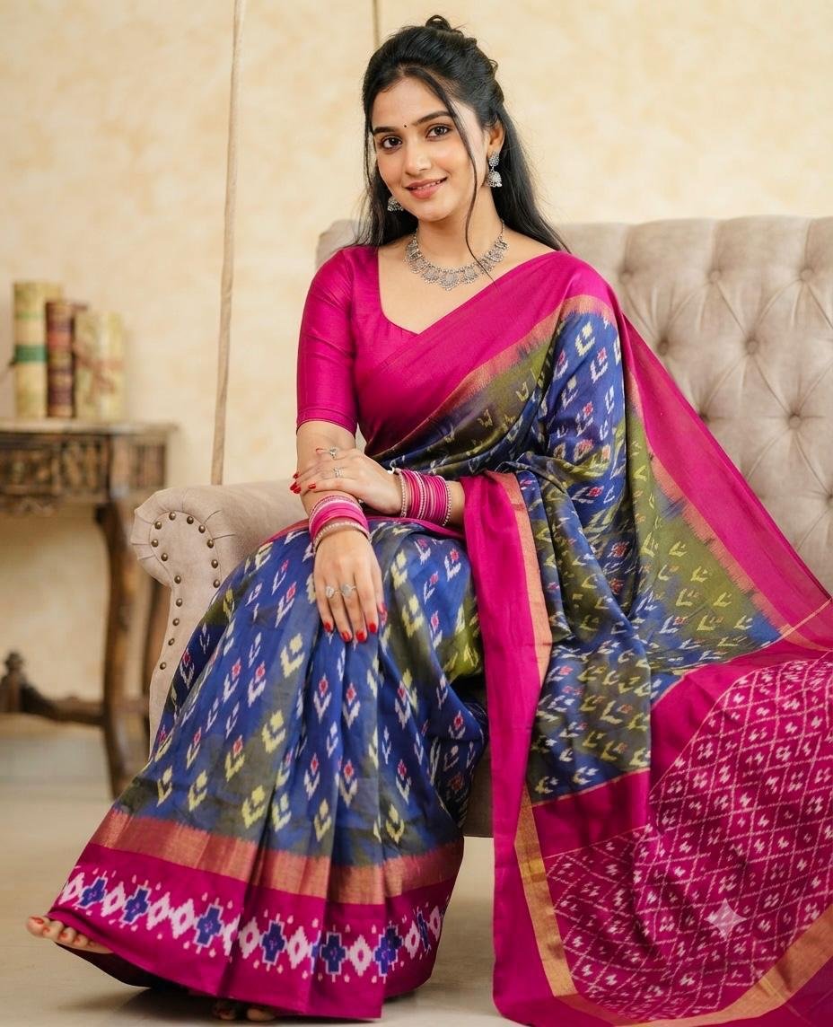 Lightweight Ikat Silk - PSRGS11-LSWBCTZCD-53