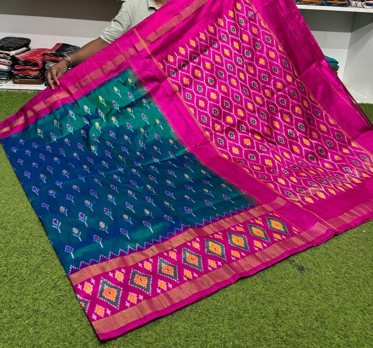 Light Weight Silk Saree - PSRGY25-ILWSDTDDC-01