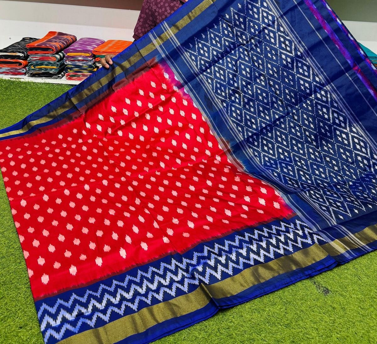 Light Weight Silk Saree - PSRGY25-ILWSDTDDC-34