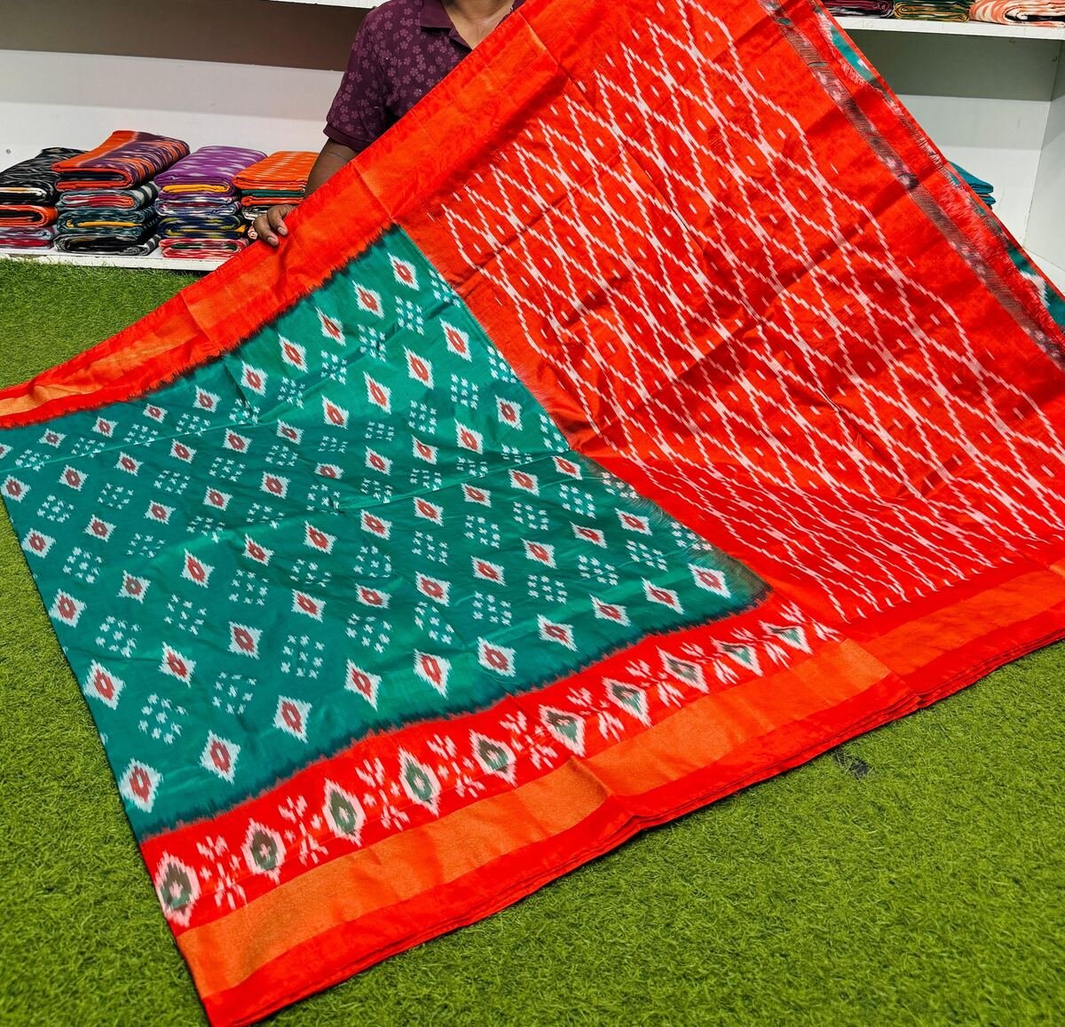 Light Weight Silk Saree - PSRGY25-ILWSDTDDC-37