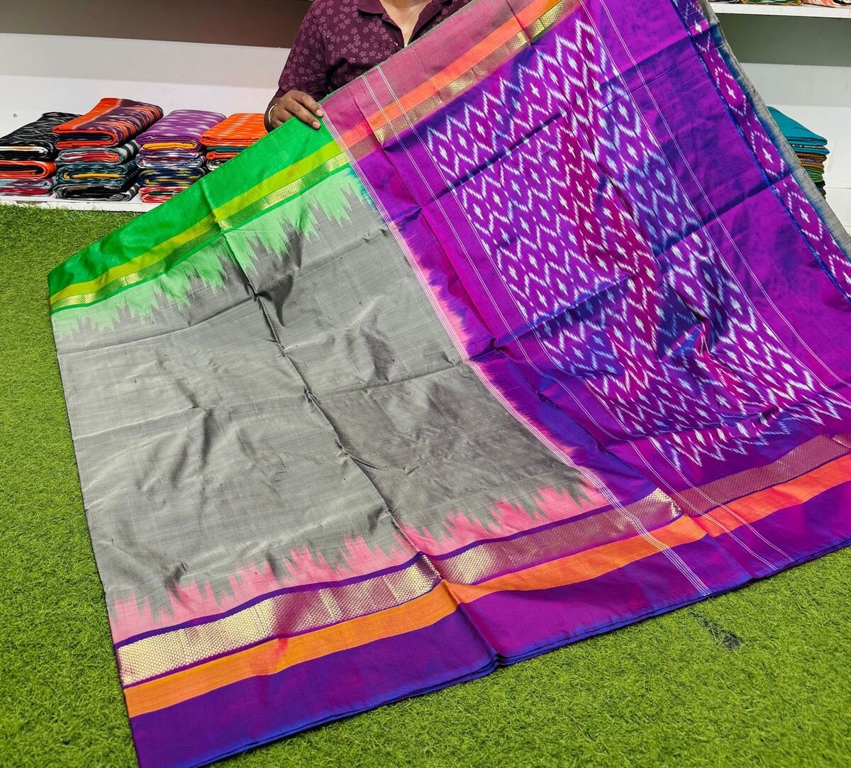Light Weight Silk Saree - PSRGY25-ILWSDTDDC-50
