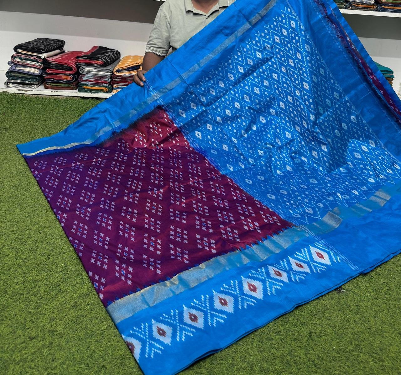 Light Weight Silk Saree - PSRGY25-LSWBDTDDC-08