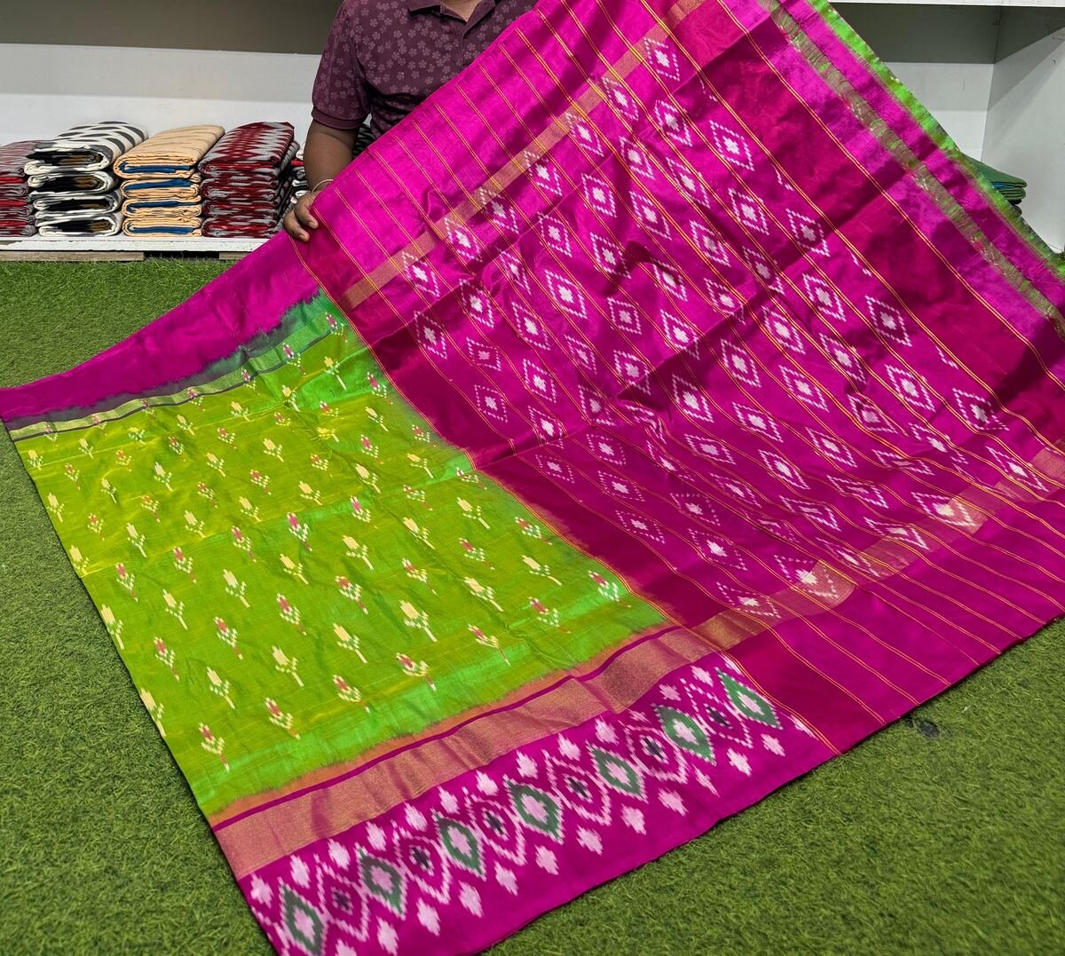 Light Weight Silk Saree - PSRGY31-LSWBDTDDC-14