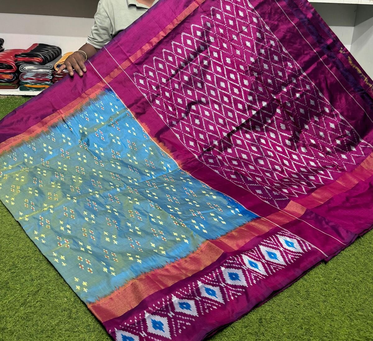Light Weight Silk Saree - PSRGY31-LSWBDTDDC-25