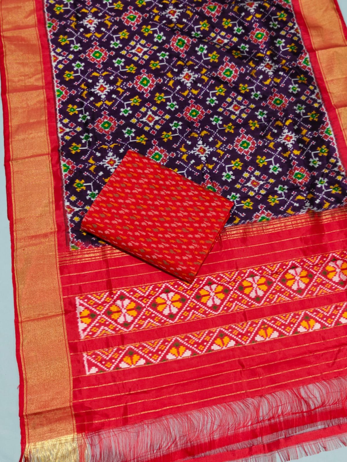 Silk Dupatta Sico Top - PPISY14-SDSTDFBCC-02