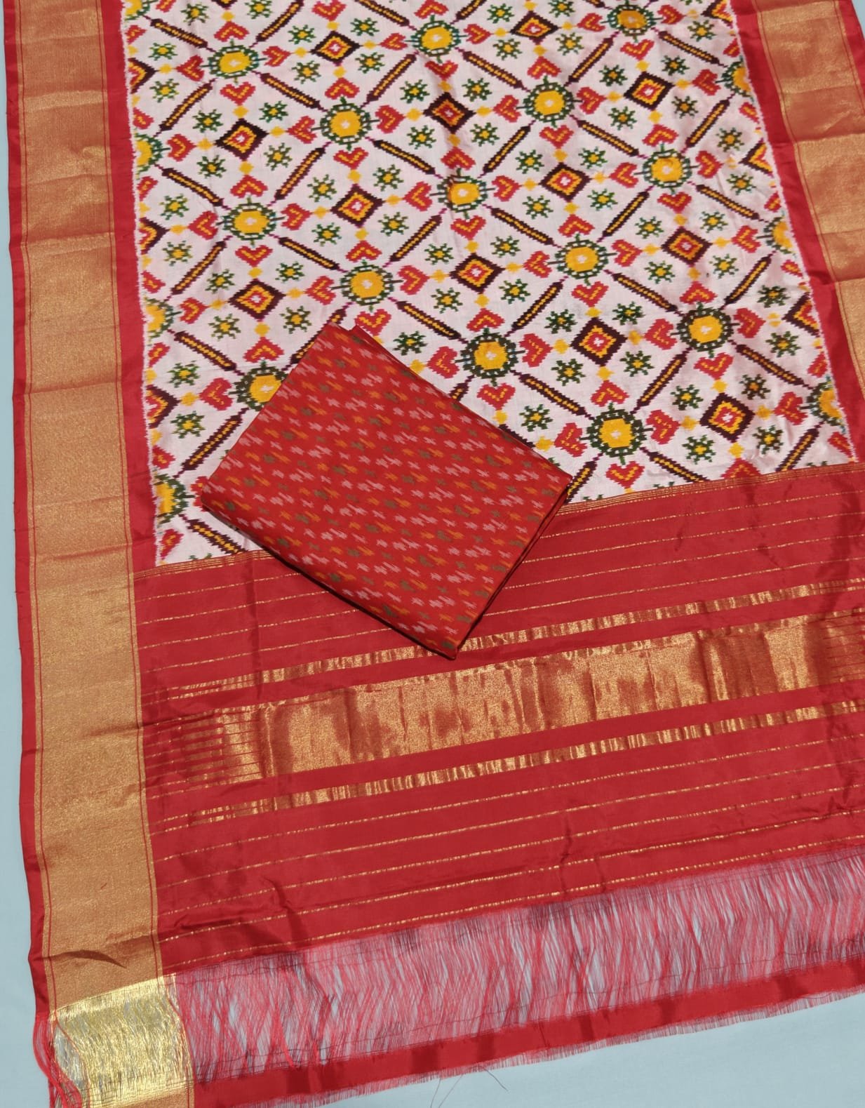 Silk Dupatta Sico Top - PPISY14-SDSTDFBCC-04