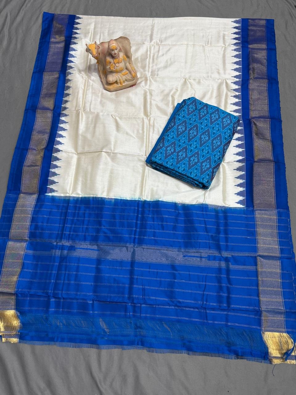 Silk Dupatta Sico Top - PSRGY16-SDSTCFTDD-13