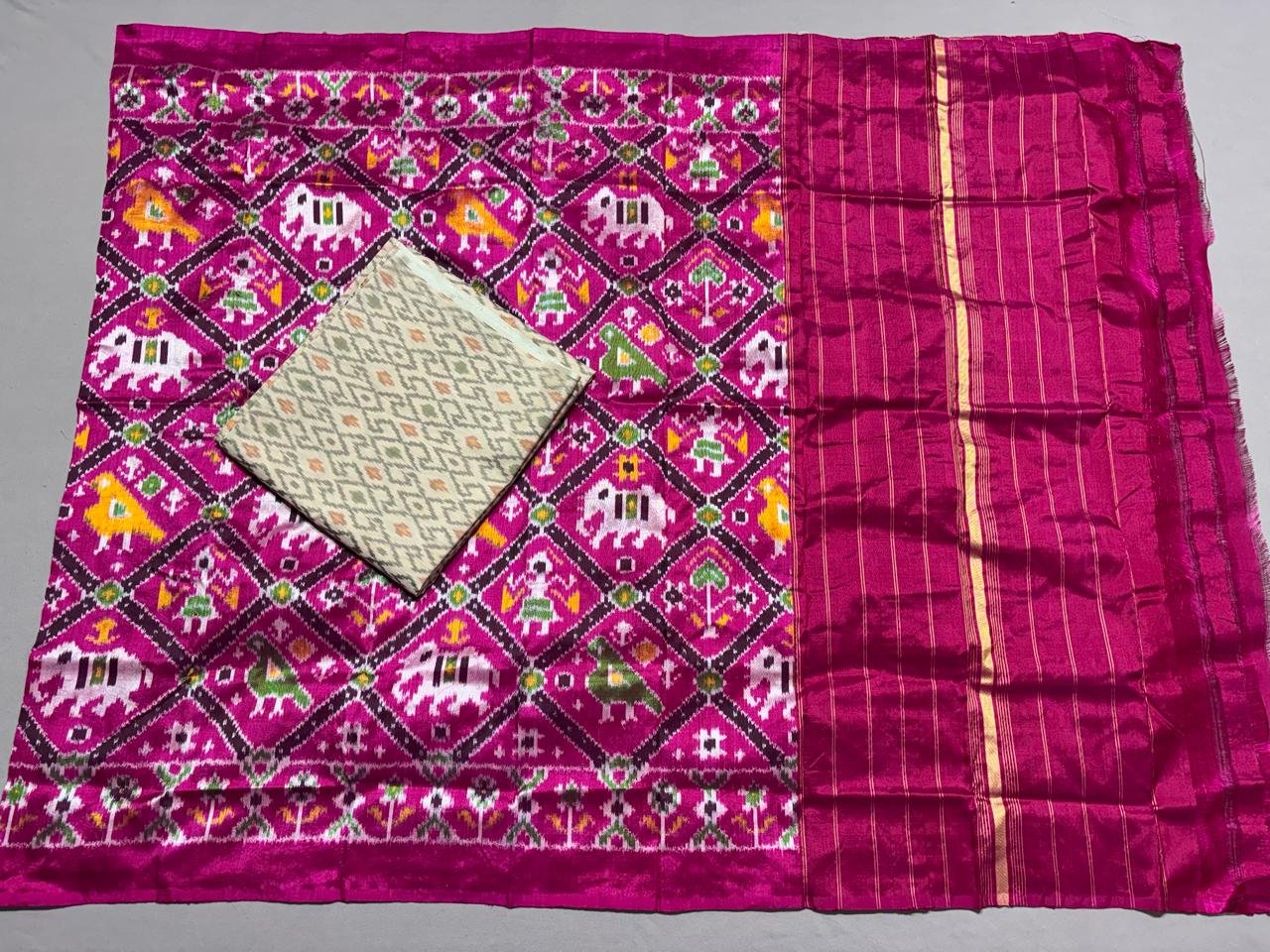 Silk Dupatta Sico Top - PSSIY19-SDSTCFBCD-09