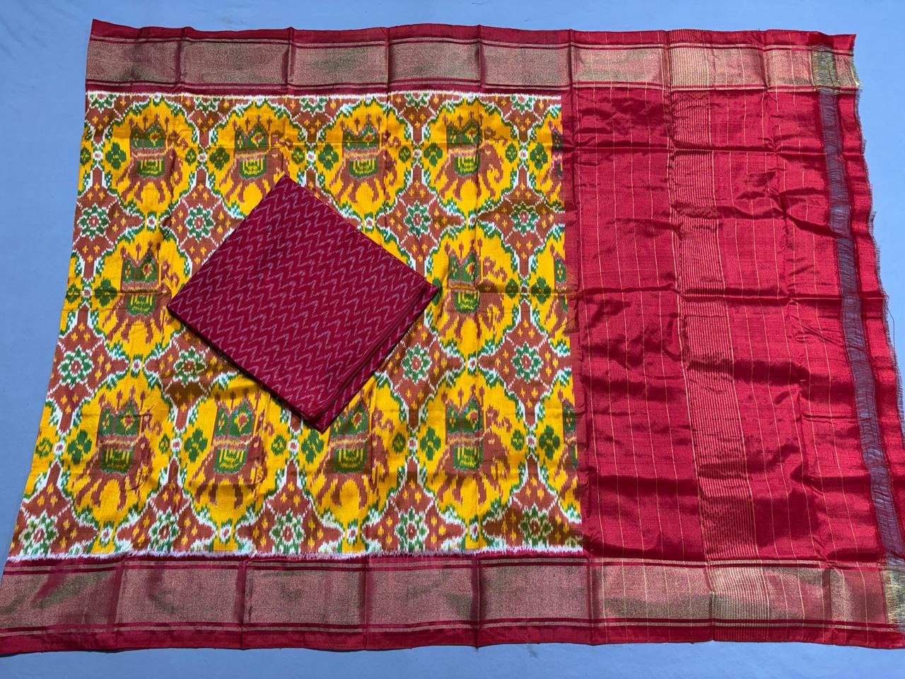 Silk Dupatta Sico Top - PSSIY19-SDSTCFBCD-10