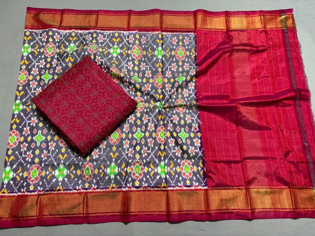 Silk Dupatta Sico Top - PSSIY21-SDSTDFXDD-20