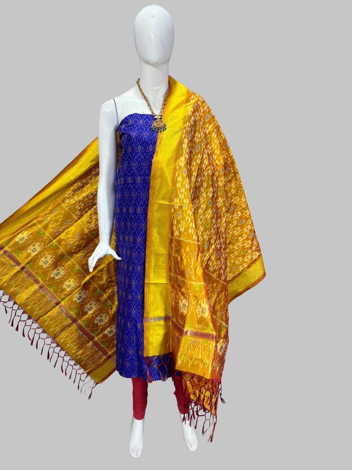 Silk Dupatta Sico Top - PSSIY22-SDSTCEBCD-09