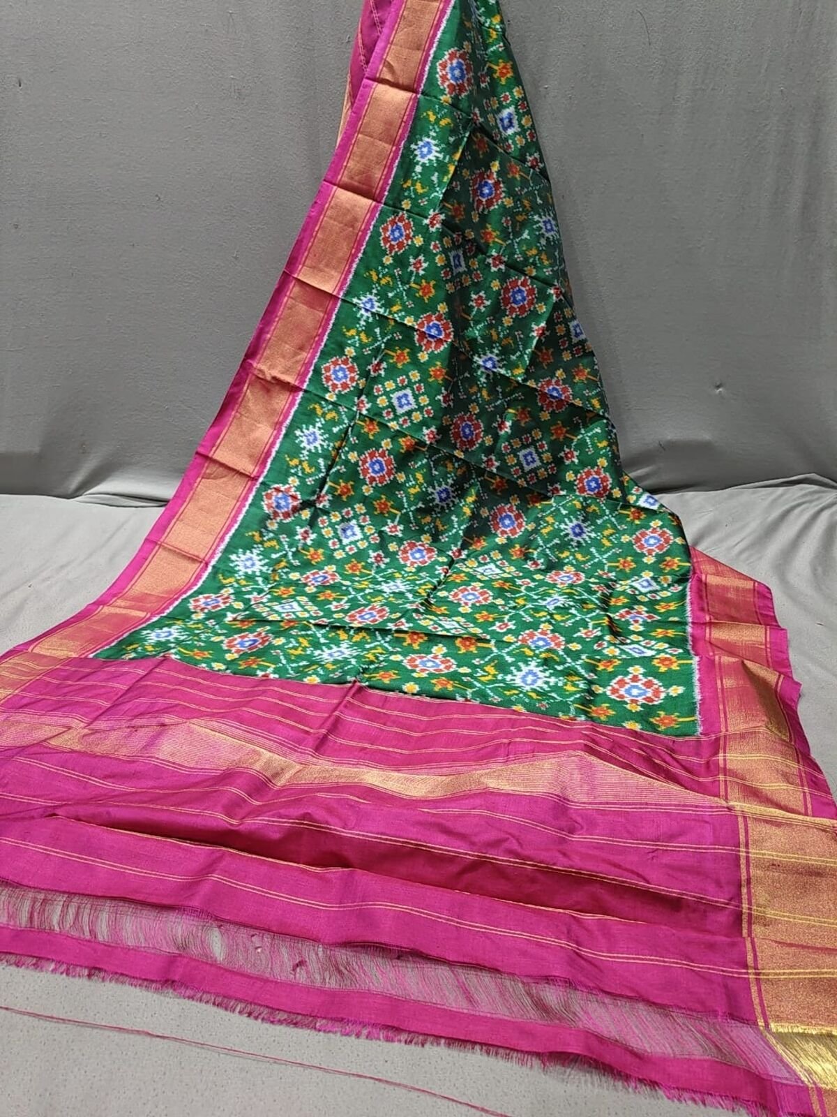Silk Dupatta - PGMRY11-ISDPCEZCD-41