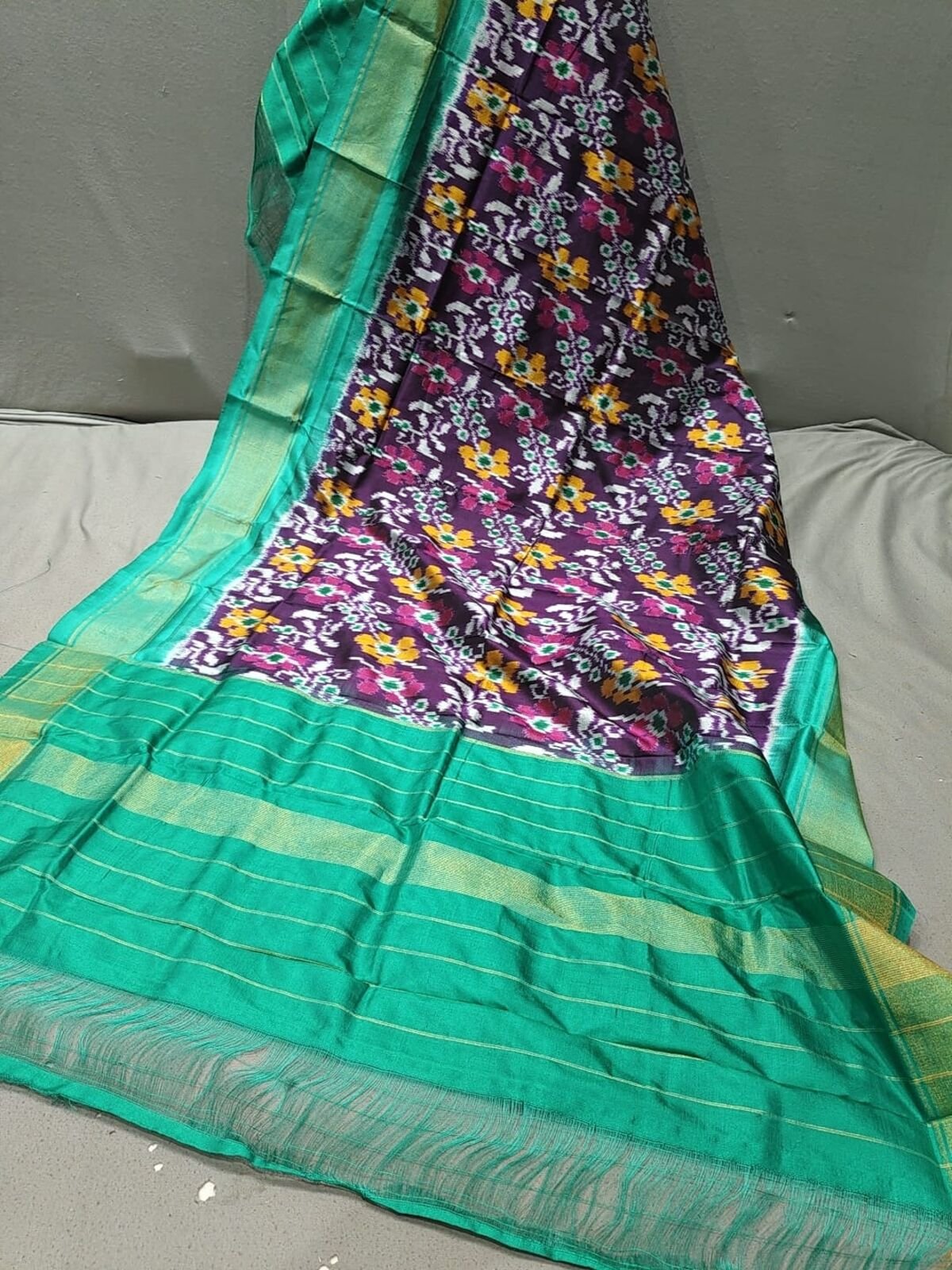 Silk Dupatta - PGMRY11-ISDPCEZCD-44