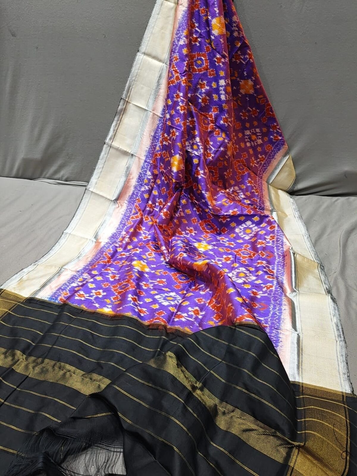 Silk Dupatta - PGMRY11-ISDPCEZCD-45