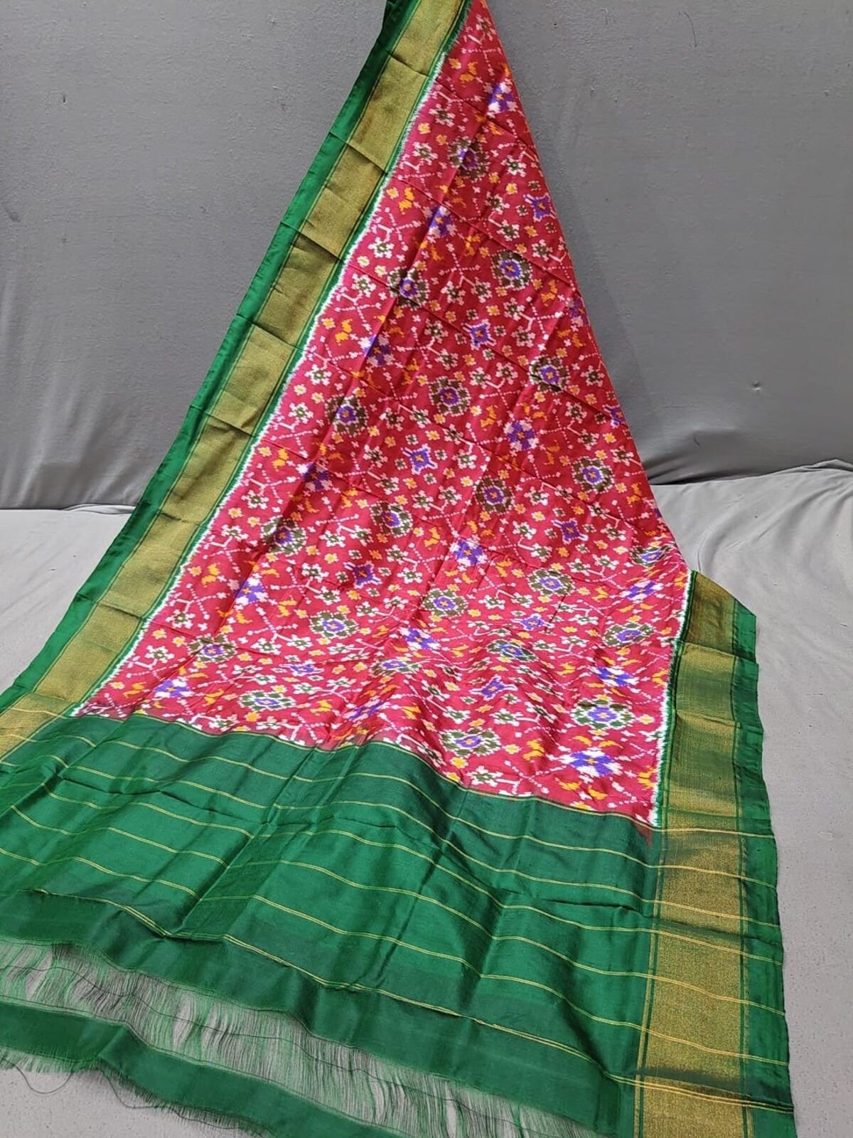 Silk Dupatta - PGMRY11-ISDPCEZCD-46