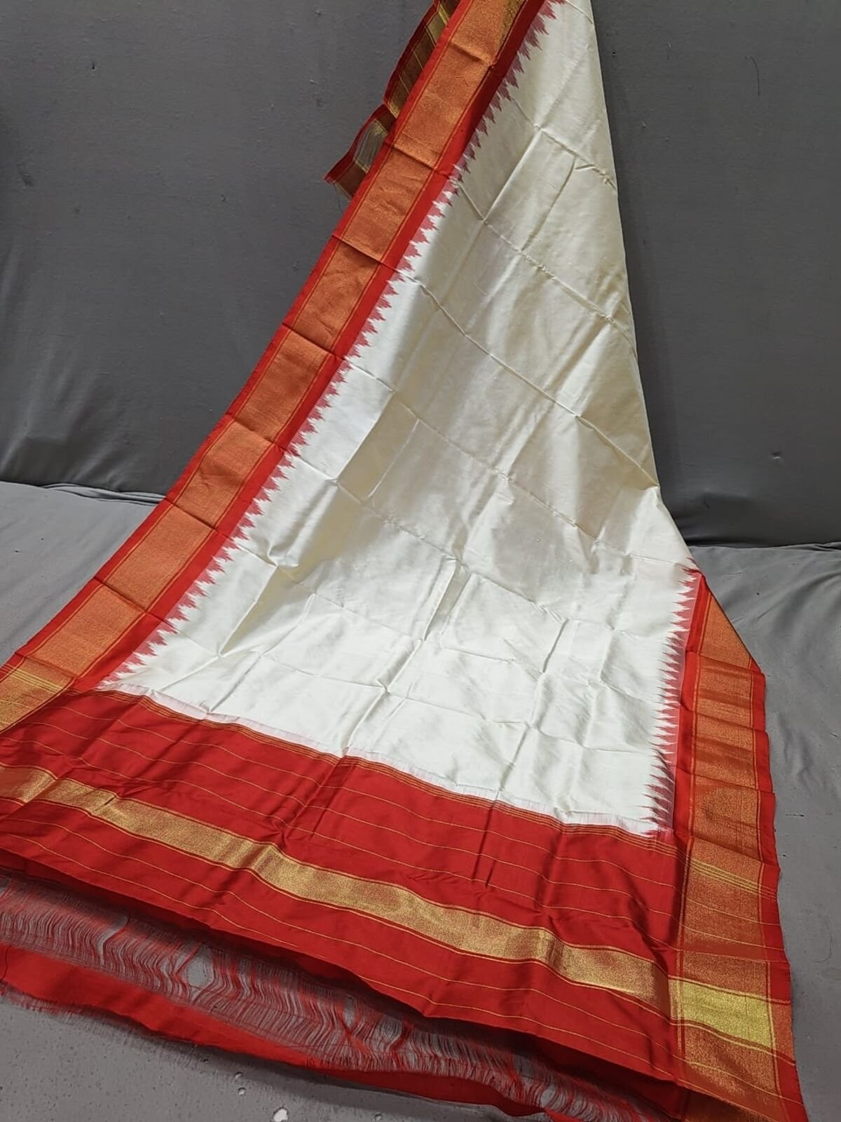 Silk Dupatta - PGMRY11-ISDPCEZCD-47