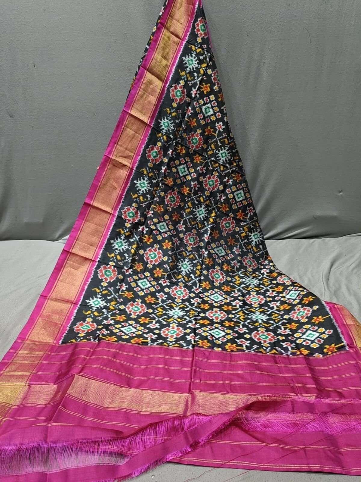 Silk Dupatta - PGMRY11-ISDPCEZCD-49