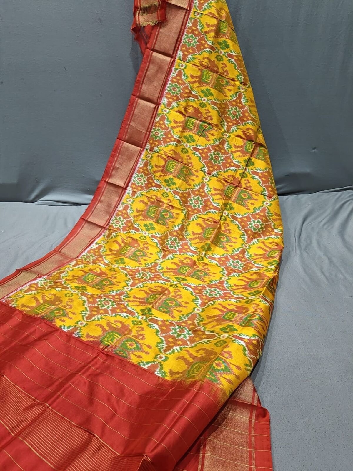 Silk Dupatta - PGMRY11-ISDPCEZCD-56