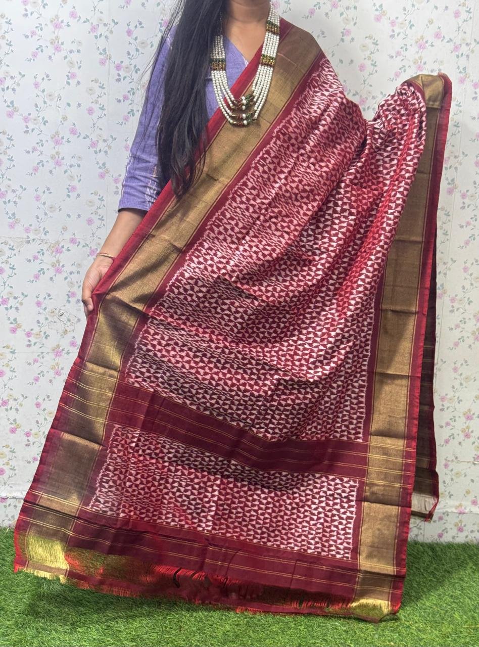 Silk Dupatta - PSDHY13-ISDPDECDC-09
