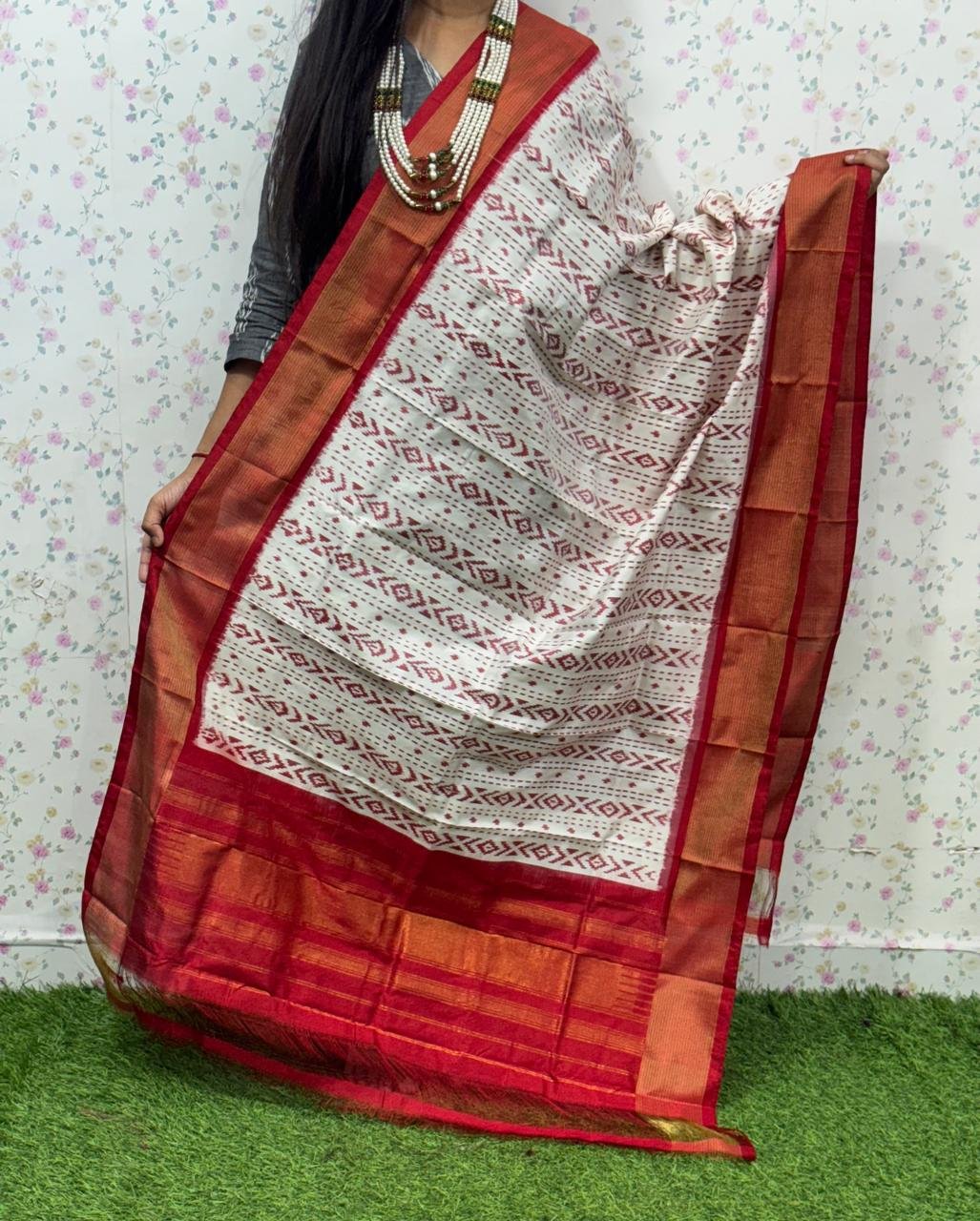 Silk Dupatta - PSDHY13-ISDPDECDC-23