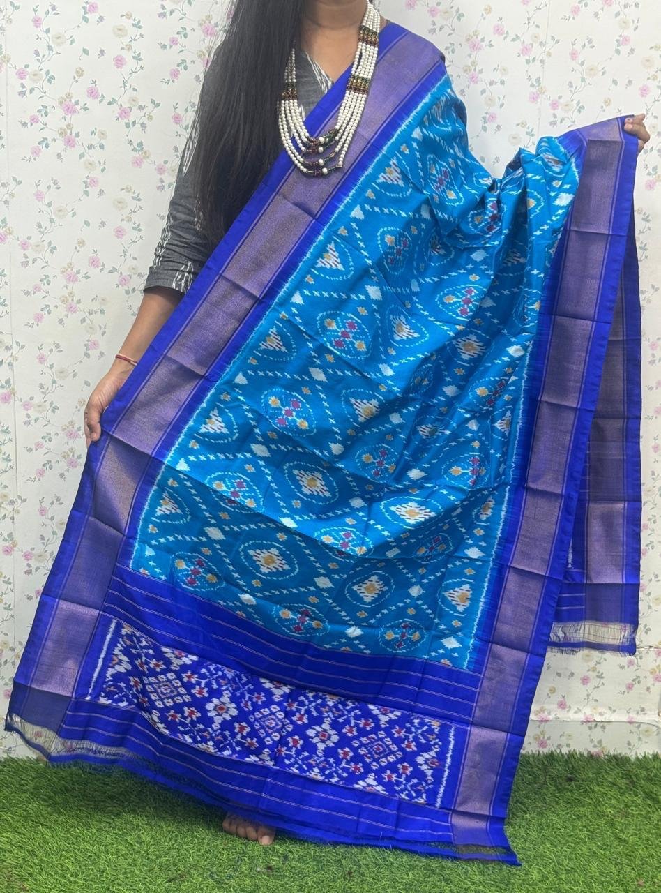 Silk Dupatta - PSDHY13-ISDPDECDC-26