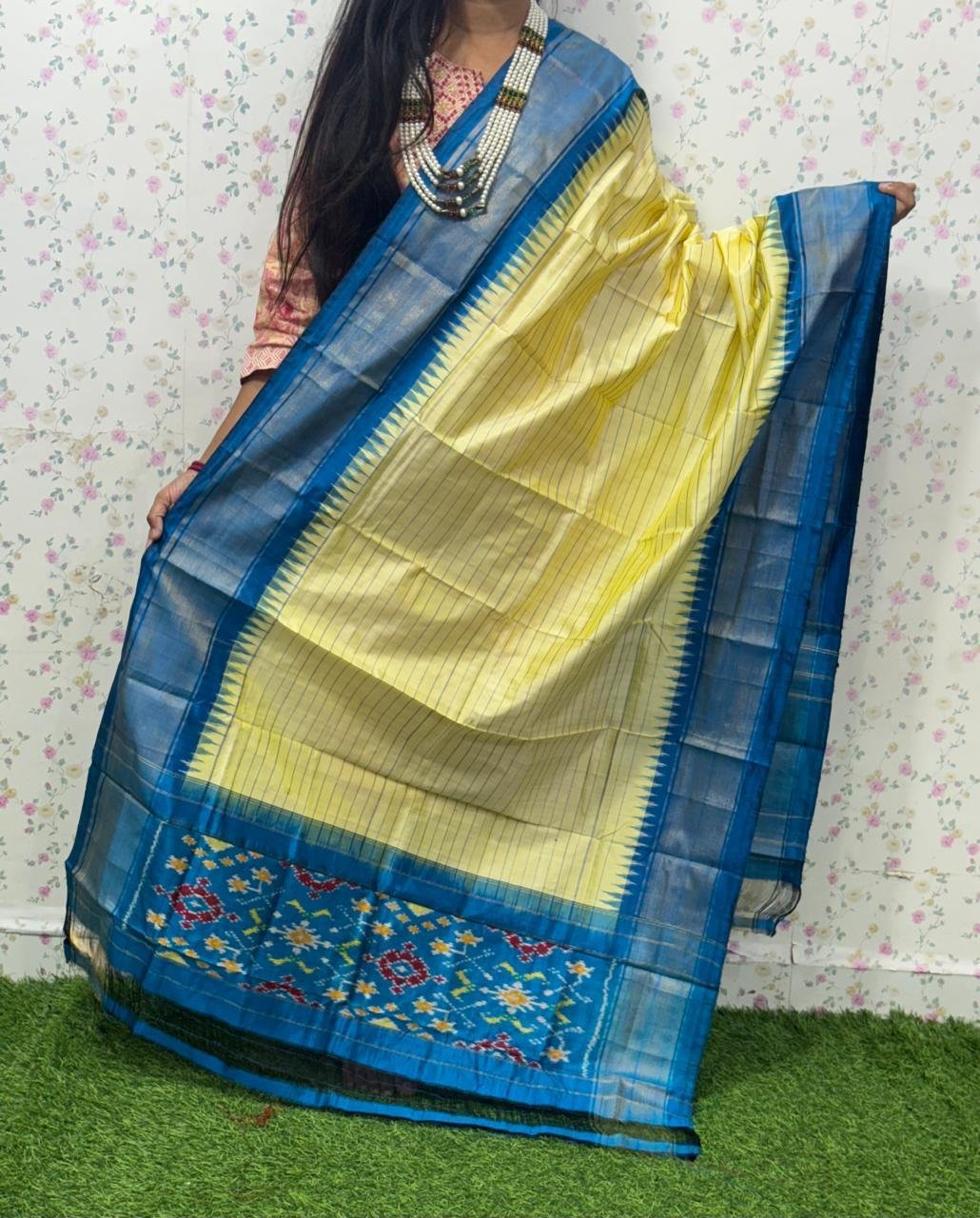 Silk Dupatta - PSDHY13-ISDPDECDC-38