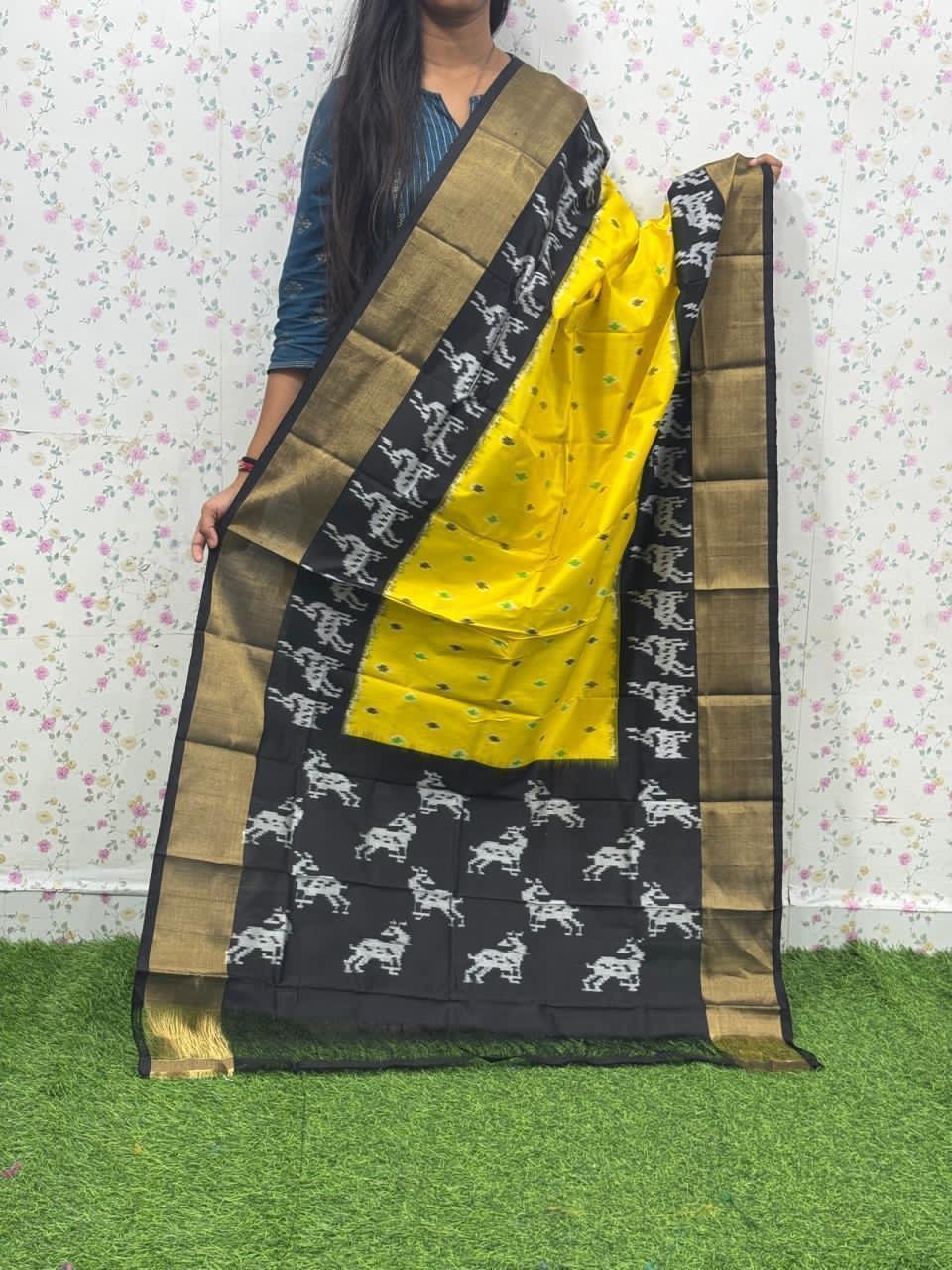 Silk Dupatta - PSDHY13-ISDPDECDC-42