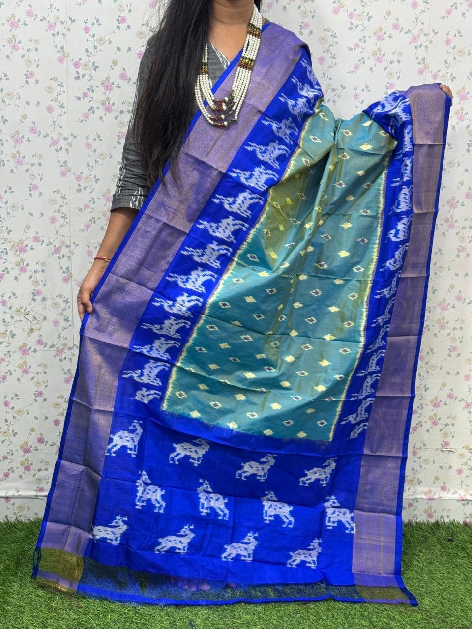 Silk Dupatta - PSDHY13-ISDPDECDC-51