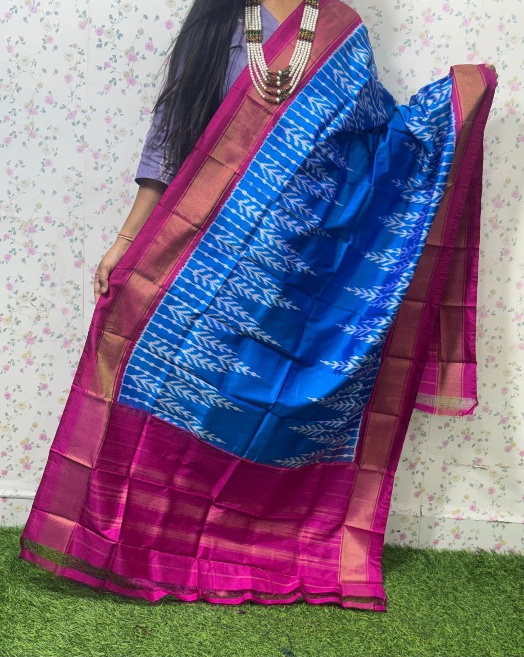 Silk Dupatta - PSDHY13-ISDPDECDC-60