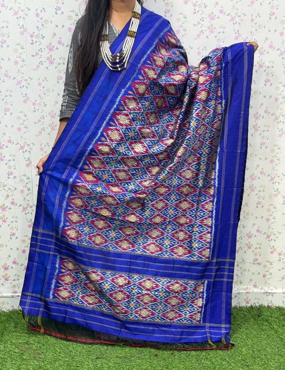 Silk Dupatta - PSDHY13-ISDPDECDC-61