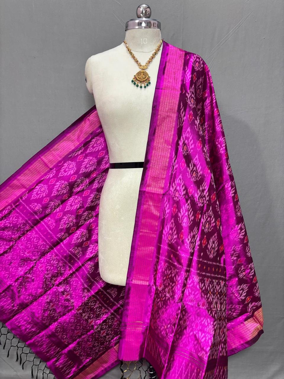 Silk Dupatta - PSSIY08-ISDPCZSDC-04