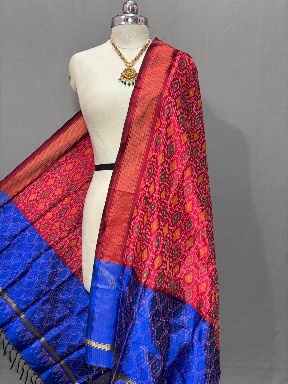 Silk Dupatta - PSSIY08-ISDPCZSDC-06