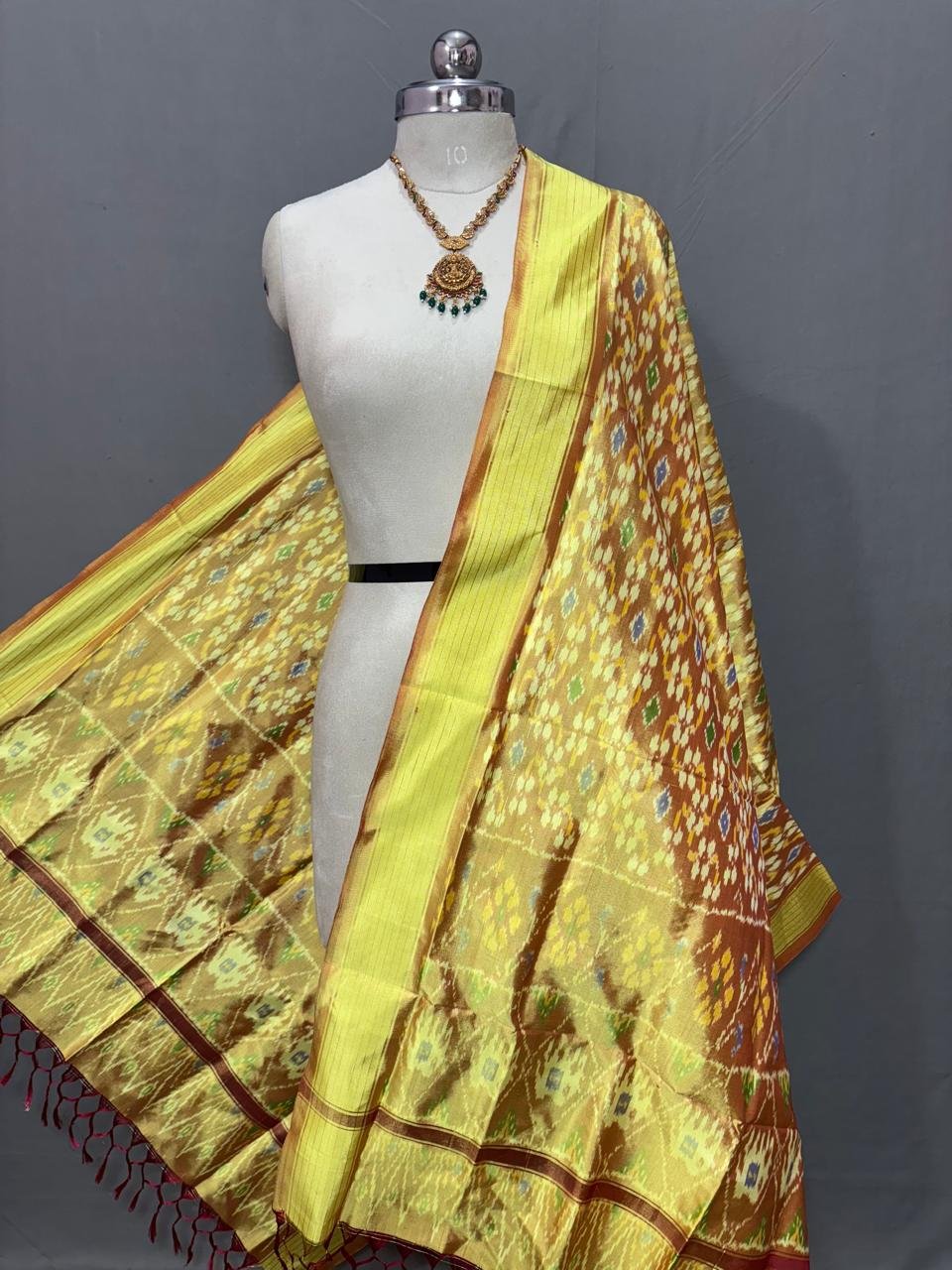 Silk Dupatta - PSSIY30-ISDPCZSCD-08
