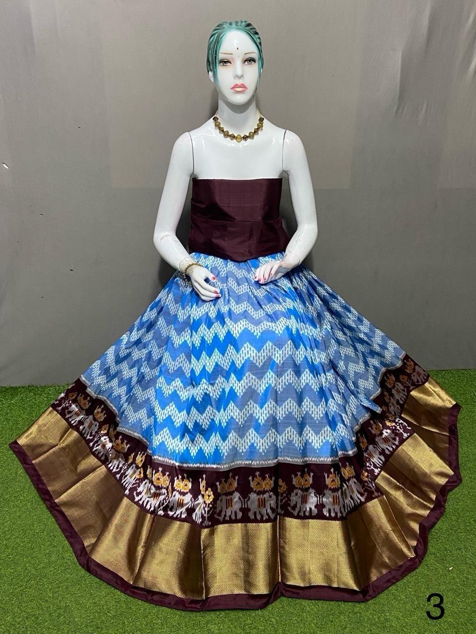Silk Lehenga - PSRGY18-FSLGDSZDC-19