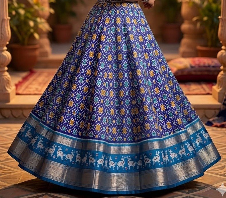 Silk Lehenga - PSSIG09-FSLGCSSDC-05