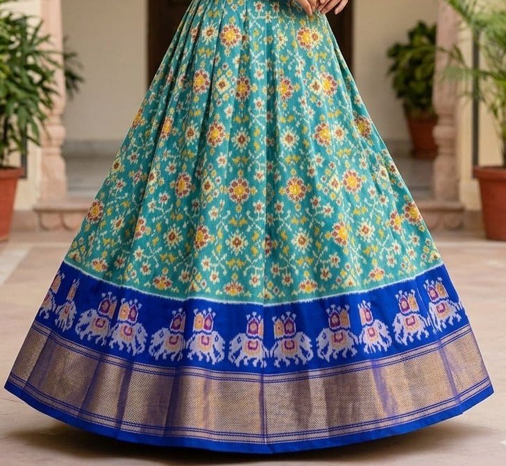 Silk Lehenga - PSSIG09-FSLGCSSDC-07